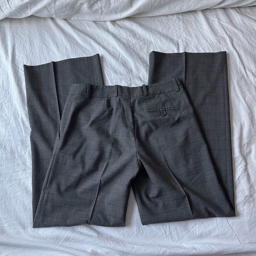 H&M Charcoal Checkered Trousers